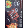 7-Piece Non-Stick Kitchen Knife Set with Ergonomic Handles and Protective Blade Coating