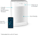 Rowenta Air Purifier, HEPA Air Purifier for Home, 4 Layers of Air Filtration, 300 m3/h, White