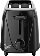 BLACK+DECKER 2-Slice Toaster with Toast Shade Selector, Removable Crumb Tray, and Auto Shut-Off
