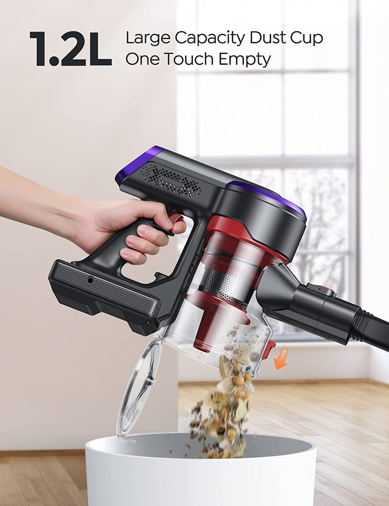 BuTure Cordless Vacuum Cleaner - 33Kpa 400W with Brushless Motor