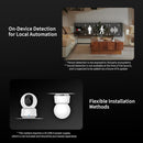 Aqara 2K Indoor Security Camera E1, Pan & Tilt, HomeKit Secure Video Indoor Camera, Two-Way Audio, Night Vision, Person Tracking, Wi-Fi 6, Plug-in Cam Supports HomeKit, Alexa and IFTTT