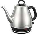 Electric Gooseneck Kettle, 1L 1500WFast Boil, 100% Stainless Steel BPA Free Pour-Over Coffee & Tea Kettle,Water Boiler with Auto Shut & Boil-Dry Protectio, White
