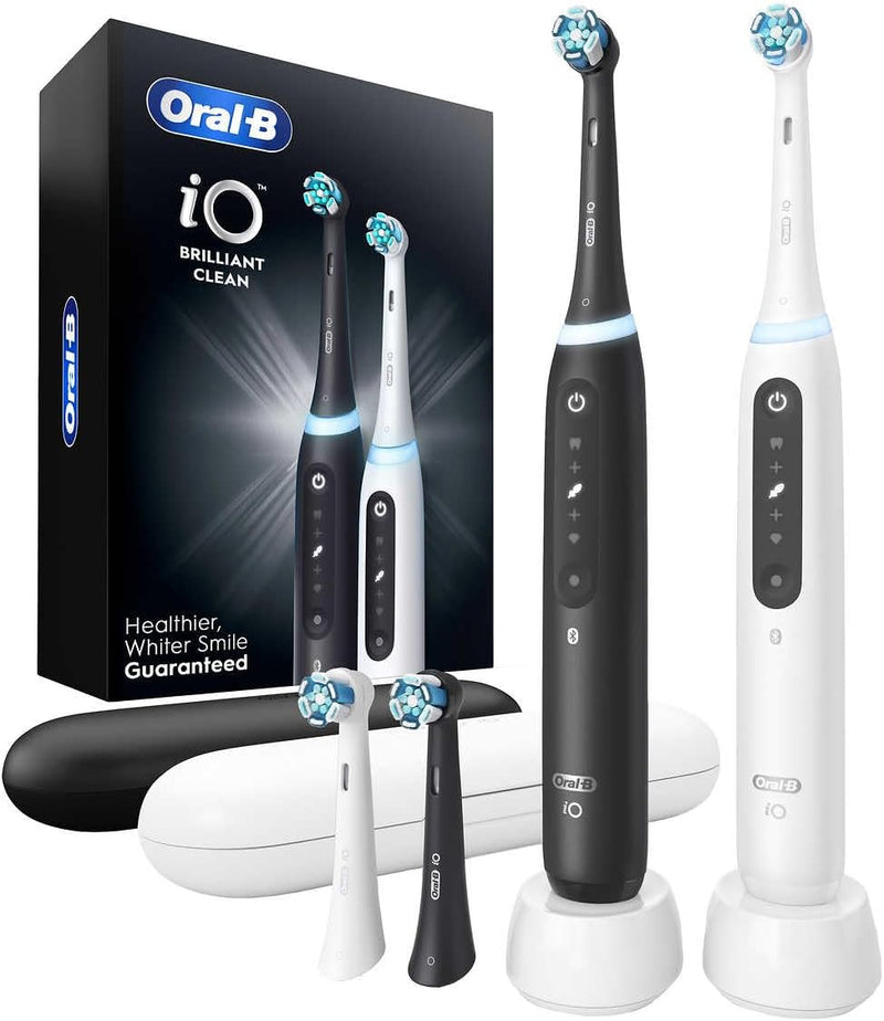 Oral-B iO 5 Brilliant Clean Electric Toothbrush, 2 Pack