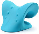 HENU Neck and Shoulder Relaxer - Ergonomic Support Pillow for Tension Relief & Comfort (Blue)