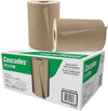 Strong & Absorbent 1-Ply Hand Roll Towels - Fits Universal Dispensers - 600 Sheets per Roll, 12 Rolls per Box - Natural Brown