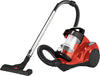Bissell Canister Vacuum Cleaner - Zing Bagless Lightweight Compact Straight Suction - Hard Floor and Low-Pile Carpet | 21565 , Red