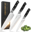 ‎HolaFolks Japanese Chefs Knife Set, 8" Chef Knife & 7" Santoku Knife & 5" Utility Knife,High Carbon Stainless Steel Sharp Paring Kitchen Knife with Ergonomic Handle
