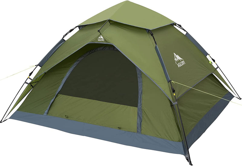 ontario pop up zelt AGLORY 4 Person Instant Camping Tent,Easy Pop Up Waterproof Family Ten