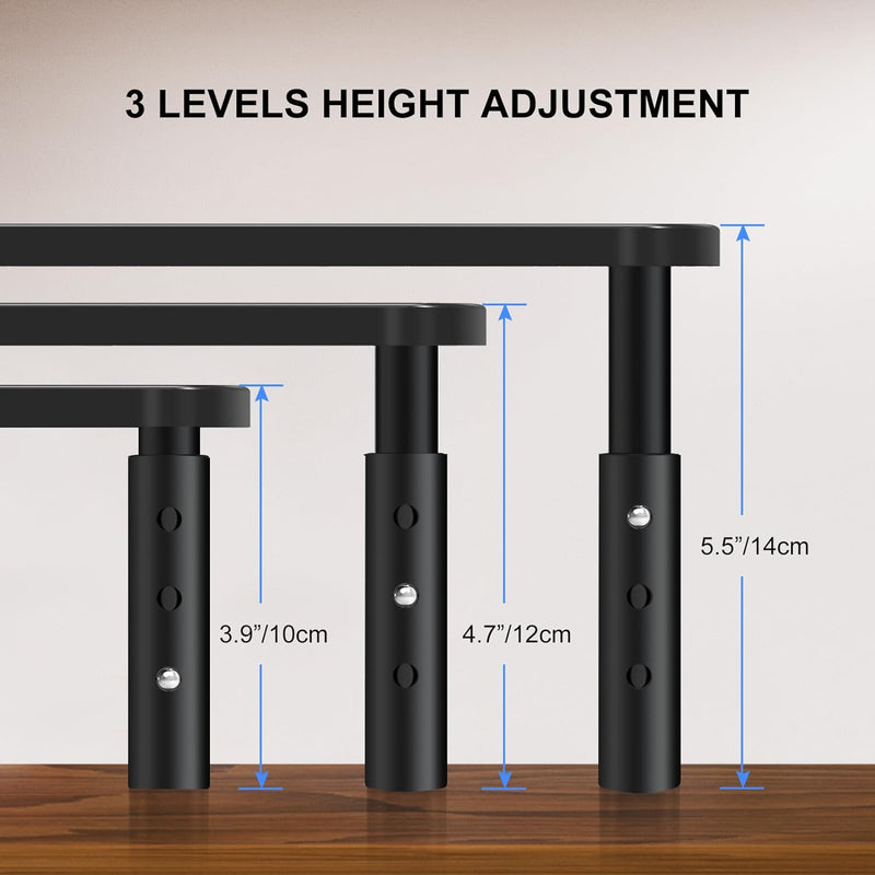 MeshTech Height-Adjustable Monitor Riser