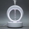 Anti-Gravity Humidifier for bedroom, 2023 New Cool Mist Humidifiers, 680ml Air Humidifier with night Lamp, Water Drip Diffuser, Anti Gravity Levitating Water Drops for Bedroom Home Office - white