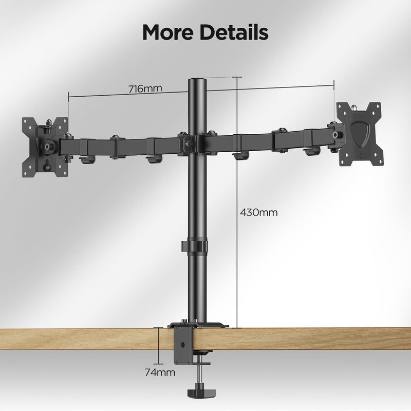 DUOARM FlexiMount Dual Monitor Stand