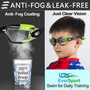 EVERSPORT  Swimming Goggles Anti Fog Anti-UV for Child Teens Youth 2 Pack