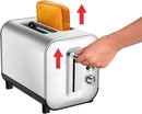 T-fal Element Stainless Steel 2 Slice Toaster, Sliver