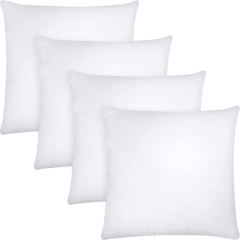 Utopia Bedding Throw Pillow Insert (Set of 4, White)