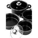Alpine Cuisine 7-Piece Nonstick Carbon Steel Cookware Set