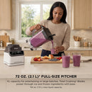 1200W Multi-Function Blender & Food Processor, 72 Oz Pitcher, 8-Cup Food Processor Bowl & 18 Oz Single-Serve Cup, Smoothie, Chop & Dough