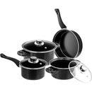 Alpine Cuisine 7-Piece Nonstick Carbon Steel Cookware Set