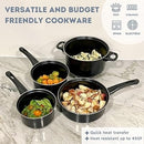 Alpine Cuisine 7-Piece Nonstick Carbon Steel Cookware Set