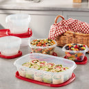 40-Piece Food Storage Container Set with Lids, Meal Prep & Lunch Containers, Reusable Kitchen Storage Boxes, Stackable Food Containers