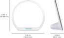 Verilux® HappyLight® Alba - New Round UV-Free LED Therapy Lamp, Bright White Light with 10,000 Lux, Adjustable Brightness, Color, and Countdown Timer