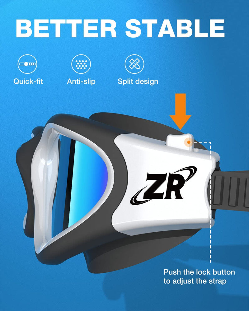 ZIONOR G1 Polarized Swimming Goggles Anti-Fog for Adult Men Women