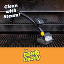 Scrub Daddy BBQ Daddy + Refill Heads | BBQ Cleaning Brush with Scraper & Bottle Opener, Barbeque Grill Cleaner, Wire Bristle Free, Barbecue Cleaner Brushes
