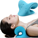 HENU Neck and Shoulder Relaxer - Ergonomic Support Pillow for Tension Relief & Comfort (Blue)