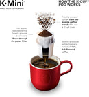 Keurig K-Mini Coffee Maker, Single Serve K-Cup Pod Coffee Brewer, 6 to 12 oz. Brew Sizes, Dusty Rose