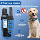 Henu Dog Training Collar – 2600 ft Remote Range, Waterproof Rechargeable Shock Collar with Beep & Vibration Modes | Adjustable for Small to Large Dogs | Dual Channel Support