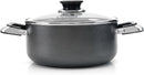 Alpine Cuisine Aluminum Cookware Set 7 Pc Set, Nonstick Coating Saucepan Dutch Oven Wok Pan Fry Pan with Riveted Fixed Handle & Glass Lid, Color Box Packing & Easy to Clean, Multiple Uses