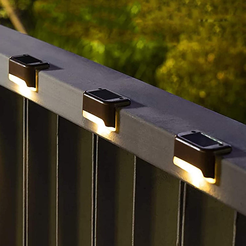 Solar Deck Lights Outdoor 16 Pack, Solar Step Lights Waterproof Led Solar lights for Outdoor Stairs, Step , Fence, Yard, Patio, and Pathway(Warm White)