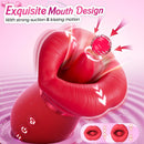HENU 5-in-1 Mouth Sucking Rose Vibrator for Women – App Controlled Sex Toy with Auto & Manual Sucking, 10 Tongue Licking, G Spot, Clitoris, Nipple Stimulator – Waterproof, USB Rechargeable, Couple & Solo Play