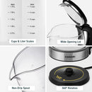 COSORI Electric Kettle Temperature Control with 6 Presets, Hot Water Boiler & Tea Heater, 100% Stainless Steel Filter, Inner Lid & Bottom, 60min Keep Warm&Boil-Dry Protection, BPA Free, 1.7L, Black