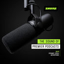Shure SM7B Vocal Dynamic Microphone – XLR Studio Mic for Podcasting, Recording, Broadcasting, Streaming & Gaming – Smooth, Warm Sound, Rugged Build, Detachable Windscreen, Wide Frequency Range, Black