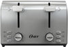 Oster 4 Slice Toaster, With 7 Browning Settings, Extra Wide Slots For Bagels and Special Breads, Removable Easy-to-Clean Crumb Tray, Cancel/Defrost/Bagel, Stainless Steel