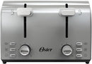 Oster 4 Slice Toaster, With 7 Browning Settings, Extra Wide Slots For Bagels and Special Breads, Removable Easy-to-Clean Crumb Tray, Cancel/Defrost/Bagel, Stainless Steel