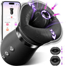 HENU 5-in-1 Mouth Sucking Rose Vibrator for Women – App Controlled Sex Toy with Auto & Manual Sucking, 10 Tongue Licking, G Spot, Clitoris, Nipple Stimulator – Waterproof, USB Rechargeable, Couple & Solo Play