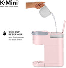 Keurig K-Mini Coffee Maker, Single Serve K-Cup Pod Coffee Brewer, 6 to 12 oz. Brew Sizes, Dusty Rose