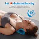 HENU Neck and Shoulder Relaxer - Ergonomic Support Pillow for Tension Relief & Comfort (Blue)