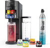 Ninja Thirsti Drink System, Soda Maker, Create Unique Sparkling & Still Drinks, Personalize Size & Flavor, Carbonated Water Machine, 60L CO2 Cylinder & Variety of Flavored Water Drops, Black WC1001