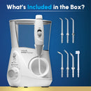 Waterpik Aquarius Water Flosser Professional For Teeth, Gums, Braces, Dental Care, Electric Power With 10 Settings, 7 Tips For Multiple Users And Needs, ADA Accepted, White WP-660