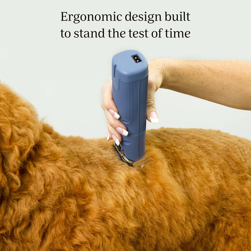 Oster Professional Cordless Turbo A5 Dog & Animal Clippers - Detachable Blades are available for Thick, Thin & Matted Coats - Brushless Motor, 80-Minute Battery, Adaptive Speed Control (Blue)