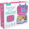 Bentgo Kids Prints Leak-Proof, 5-Compartment Bento-Style Kids Lunch Box - Ideal Portion Sizes for Ages 3 to 7 - BPA-Free, Dishwasher Safe, Food-Safe Materials (Rainbows and Butterflies)