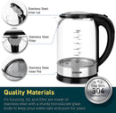 COSORI Electric Kettle Temperature Control with 6 Presets, Hot Water Boiler & Tea Heater, 100% Stainless Steel Filter, Inner Lid & Bottom, 60min Keep Warm&Boil-Dry Protection, BPA Free, 1.7L, Black