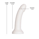 Liquid Silicone Dong – White