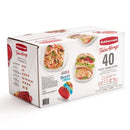 40-Piece Food Storage Container Set with Lids, Meal Prep & Lunch Containers, Reusable Kitchen Storage Boxes, Stackable Food Containers