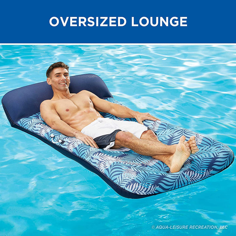 Aqua Oversized Contour Pool Float Lounge – Extra Large