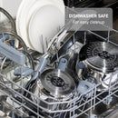 T-Fall 12-Piece Stainless Steel Cookware Set, Induction Compatible, Oven Safe 350°F, Includes Stewpots, Stockpot, Saucepan, Lids & Tools, Dishwasher Safe