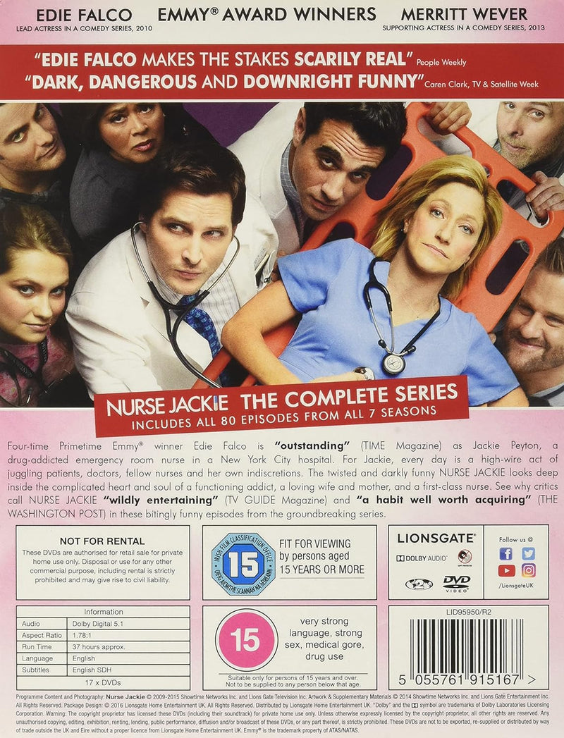 Nurse Jackie Complete Series [DVD] English Only