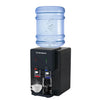 Countertop Water Dispenser, Top-Loading Hot & Cold Water Cooler with Push-Paddle Controls, Child Safety Lock, Drip Tray, 3–5 Gallon Bottle Compatible